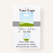 カスタムロゴIDバッジ バッジ (正面)