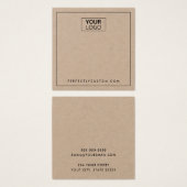 カスタムロゴKraft紙イヤリングディスプレイカード (正面&裏面)