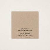 カスタムロゴKraft紙イヤリングディスプレイカード (裏面)