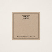 カスタムロゴKraft紙イヤリングディスプレイカード (正面)
