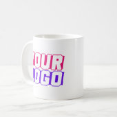 カスタムロゴMAG会社のロパーソナライズされたゴ コーヒーマグカップ (正面左)