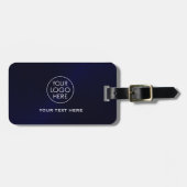 カスタムロゴNavy Blue ラゲッジタグ (正面横)