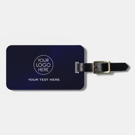 カスタムロゴNavy Blue ラゲッジタグ (正面横)
