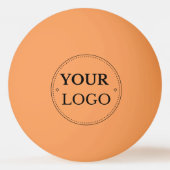 カスタムロゴOrange Business Promotionブランディング 卓球ボール (正面)