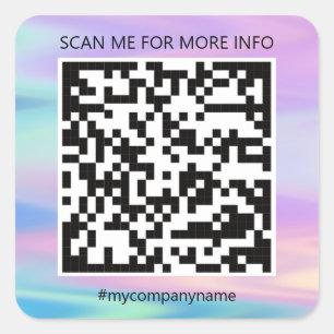 カスタムロゴQRコードスキャン名自筆証書 スクエアシール