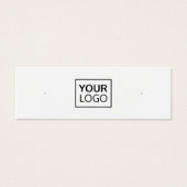 カスタムロゴQRコードスタッドイヤリングディスプレイカード (正面)