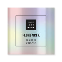 カスタムロゴQRコードホログラフィックピンク