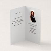 カスタムロゴQrコード写真ソーシャルメディアのブランドカラー 名刺 (内部)