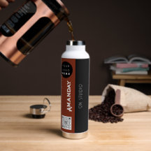 カスタムロゴQrコード名Brown Black