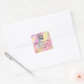 カスタムロゴQRコード販促オンラインショップ スクエアシール (封筒)