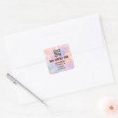 カスタムロゴQRコード販売店自筆証書 スクエアシール (封筒)
