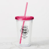 カスタムロゴqrコード アクリルタンブラー (裏面)