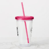 カスタムロゴqrコード アクリルタンブラー (左)