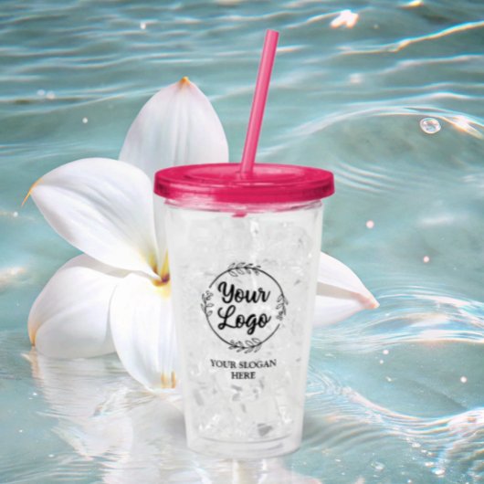 カスタムロゴqrコード アクリルタンブラー