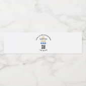 カスタムロゴQRコード 業務用ステッカー 感謝の意を表す ペットボトルラベル (シングルラベル)