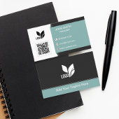 カスタムロゴQRモダン 名刺