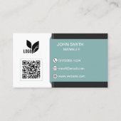 カスタムロゴQRモダン 名刺 (正面)