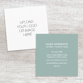 カスタムロゴSage Green スクエア名刺