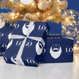 カスタムロゴSanta Clausパター企業のン ラッピングペーパー