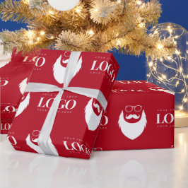 カスタムロゴSanta Clausパター企業のン ラッピングペーパー