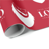 カスタムロゴSanta Clausパター企業のン ラッピングペーパー (ロールコーナー)