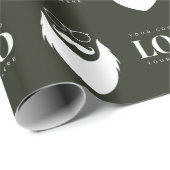 カスタムロゴSanta Clausパター企業のン ラッピングペーパー (ロールコーナー)