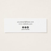 カスタムロゴSNSシンプルホワイトプライスラベル (裏面)