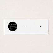 カスタムロゴSNSスタッドイヤリングディスプレイカード (正面)