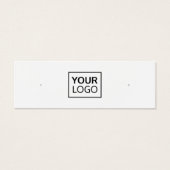 カスタムロゴSNSスタッドイヤリングディスプレイカード (正面)