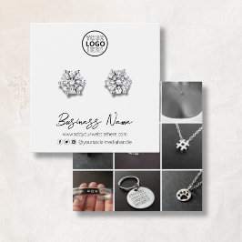 カスタムロゴSNSスタッドイヤリングディスプレイカード