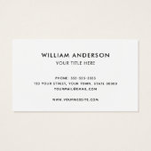 カスタムロゴSNSホワイト名刺 (裏面)