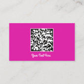 カスタムロゴSNS金ゴールドピンクQRコードプリンタ 名刺 (裏面)