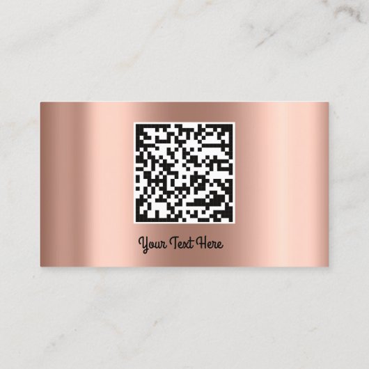 カスタムロゴSNS金ゴールドQRコードフォトバラ 名刺 (裏面)