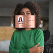 カスタムロゴSNS金ゴールドQRコードフォトバラ 名刺