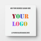 カスタムロゴSNS銘板 フォトプラーク (正面)