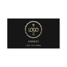 カスタムロゴSNS QRコード金ゴールドブラック