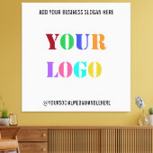 カスタムロゴSocial Media Canvasの印刷例 キャンバスプリント (インサイチュ (リビング))