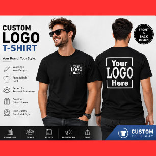 カスタムロゴTシャツ フロント・バックプリント ビジネス用ロゴ Tシャツ