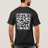 カスタムロゴTシャツ 裏面QRコード Tシャツ (裏面)