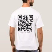 カスタムロゴTシャツ 裏面QRコード Tシャツ (裏面)