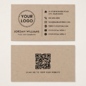 カスタムロゴwebサイトQRモダンコード (正面&裏面)