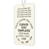 カスタムロゴWHITE CAR空気清浄機 カーエアーフレッシュナー (左)