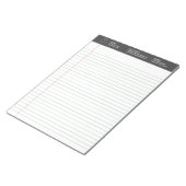 カスタムロゴWide Ruled Tear-out Business書's ノートパッド (アングル)