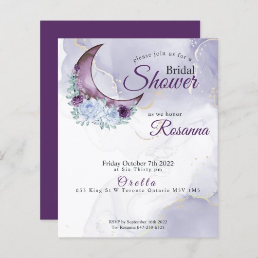 カスタムロサンナ–2クレッ素朴ツムーンパープル (正面/裏面)