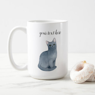 カスタムロシアのBlue Cat Breed Coffee Mug Gift コーヒーマグカップ