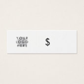 カスタムロシンプルゴ白ソーシャルメディア価格ラベル (正面)