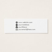 カスタムロシンプルゴ白ソーシャルメディア価格ラベル (裏面)