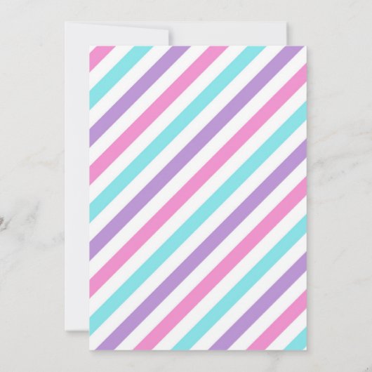 カスタムロックガールクライムバースデーパーティー 招待状 (裏面)