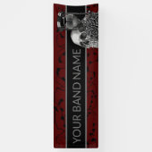 カスタムロックバンドスカルヘビーメタル音楽フェスティバル 横断幕 (縦)