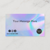 カスタムロフェイクゴハートロイヤリティカード 名刺 (裏面)